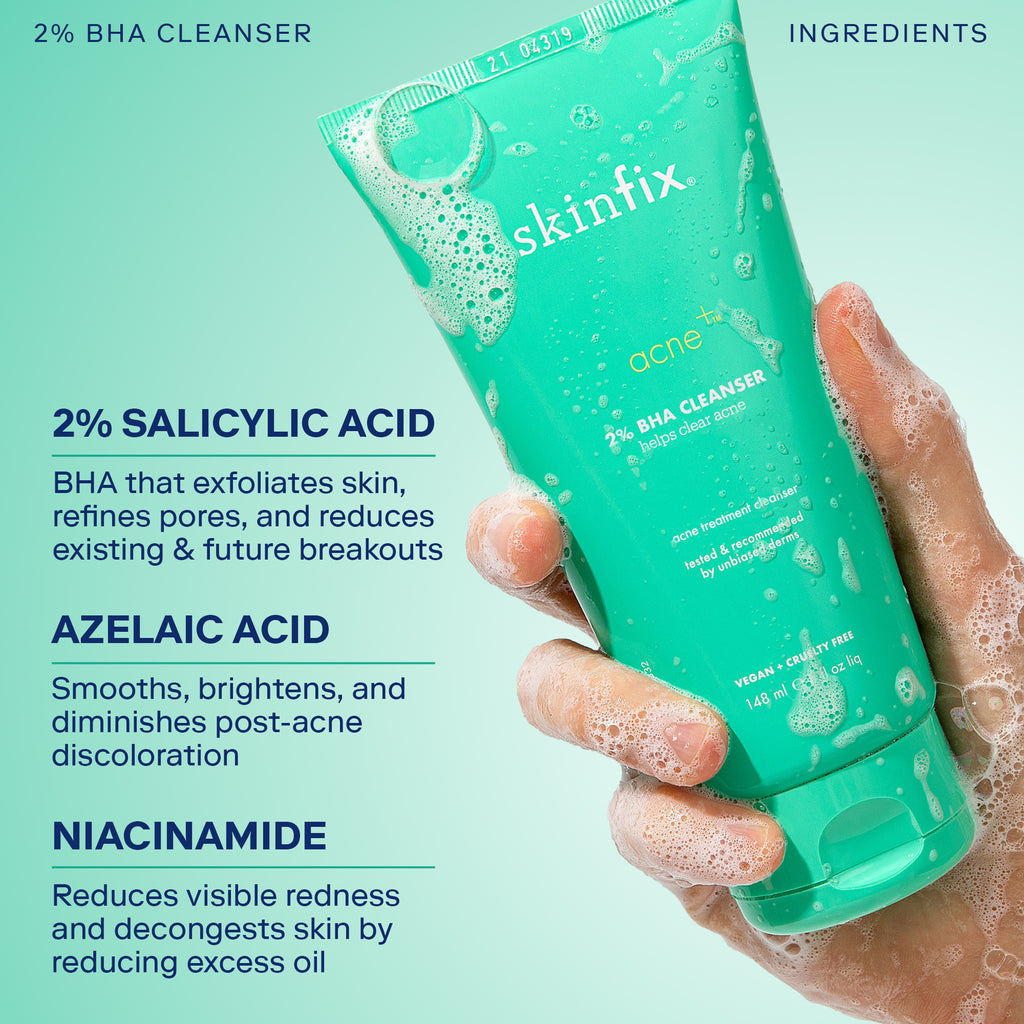 Skinfix 2% BHA Cleanser key ingredients highlight