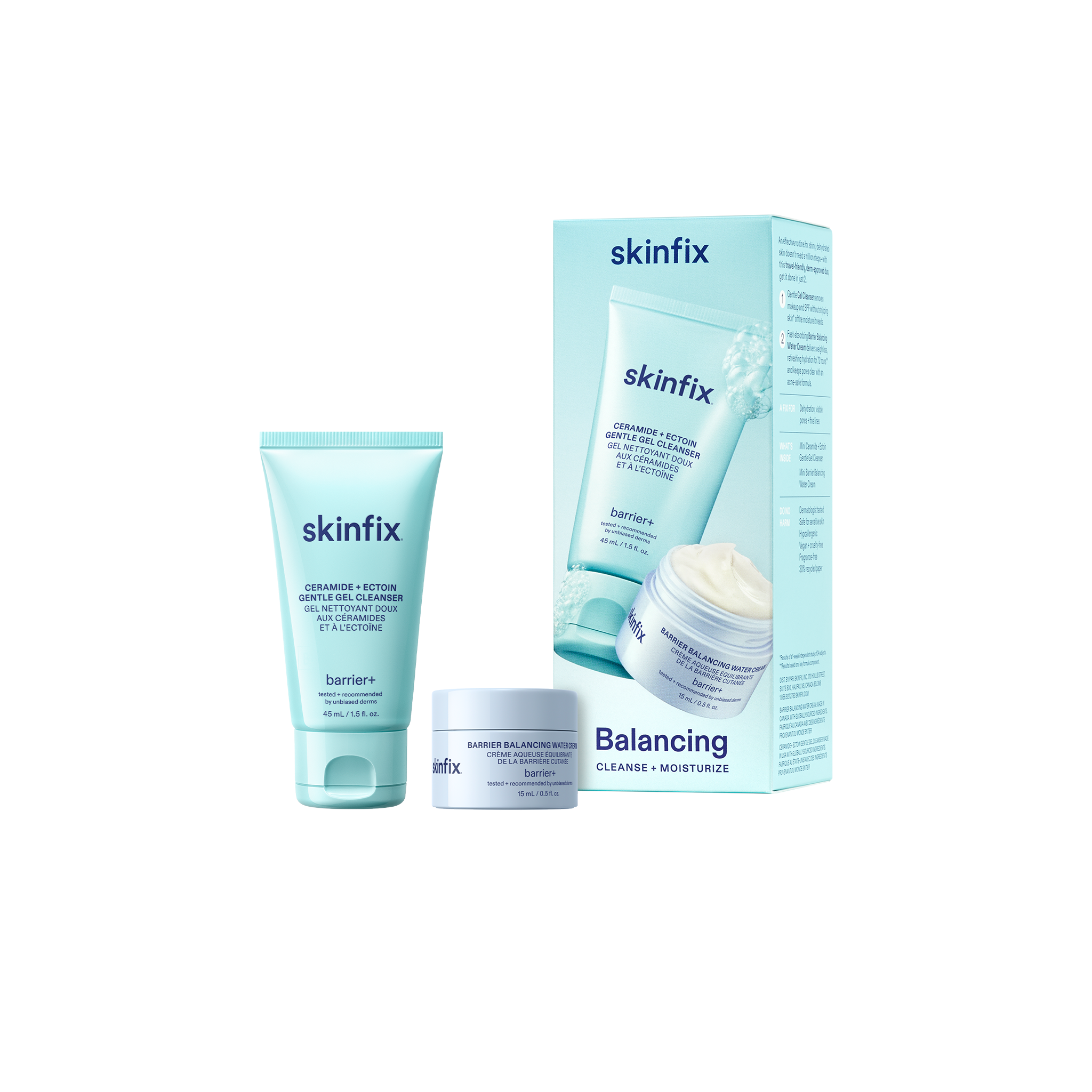 Skinfix Balancing Cleanse + Moisturize Hero Image