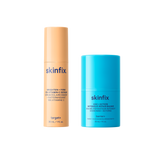 Skinfix Brighten + Firm 15% Vitamin C Serum and Exo + Ectoin Intensive Repair Baume side by side