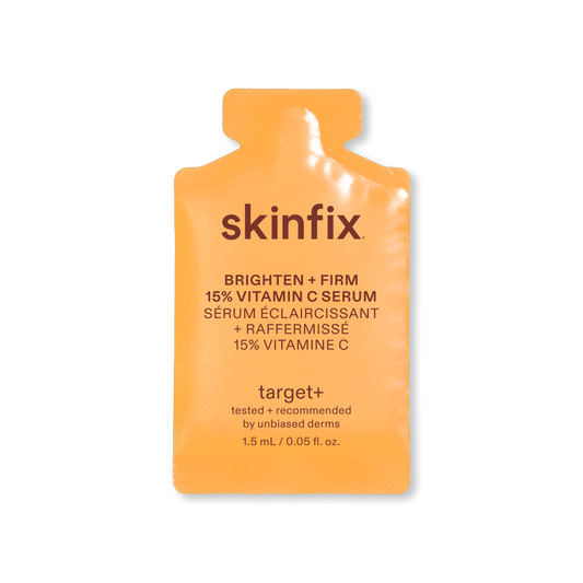 Skinfix Brighten + Firm 15% Vitamin C Serum sample packette