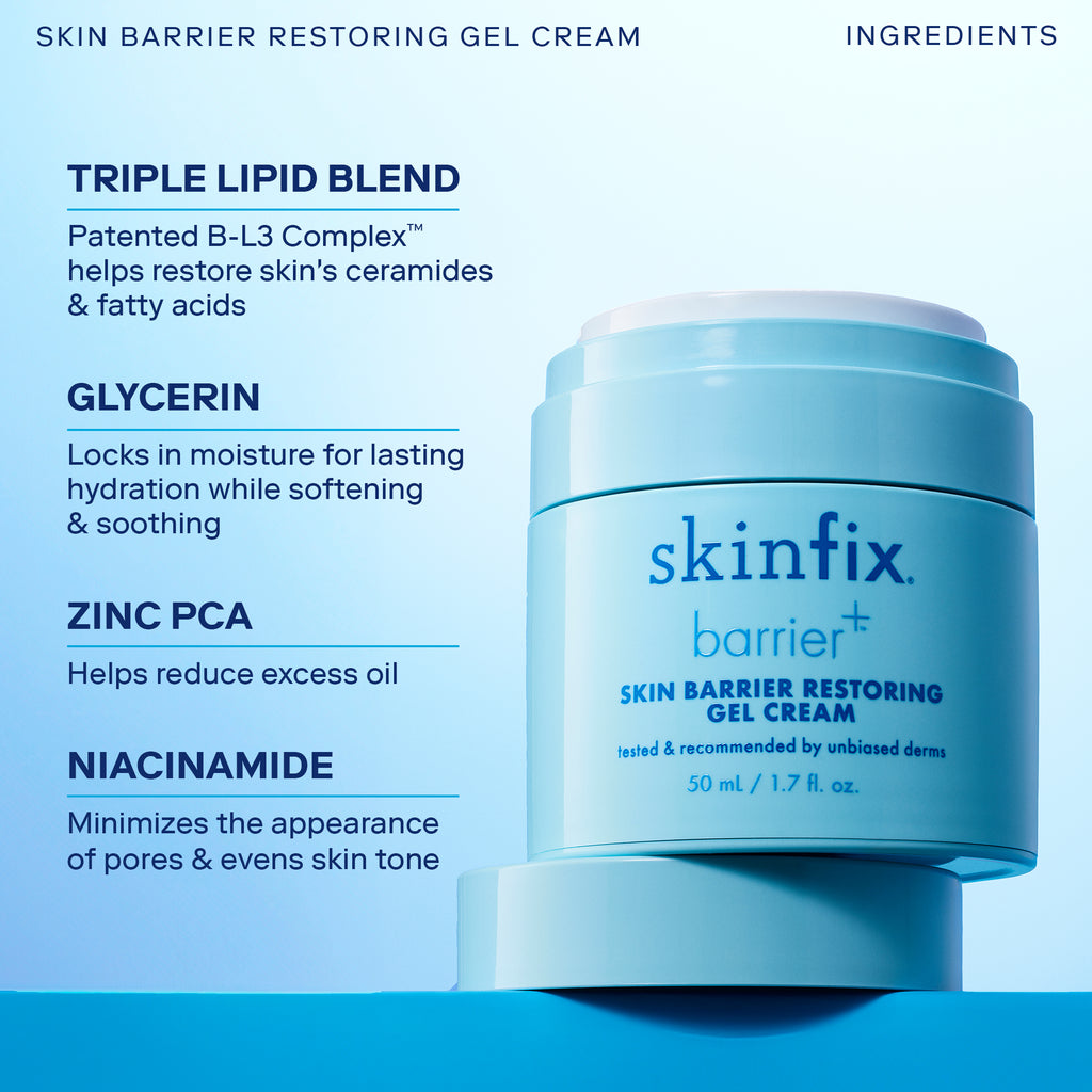 Skinfix Skin Barrier Restoring Gel Cream key ingredients list