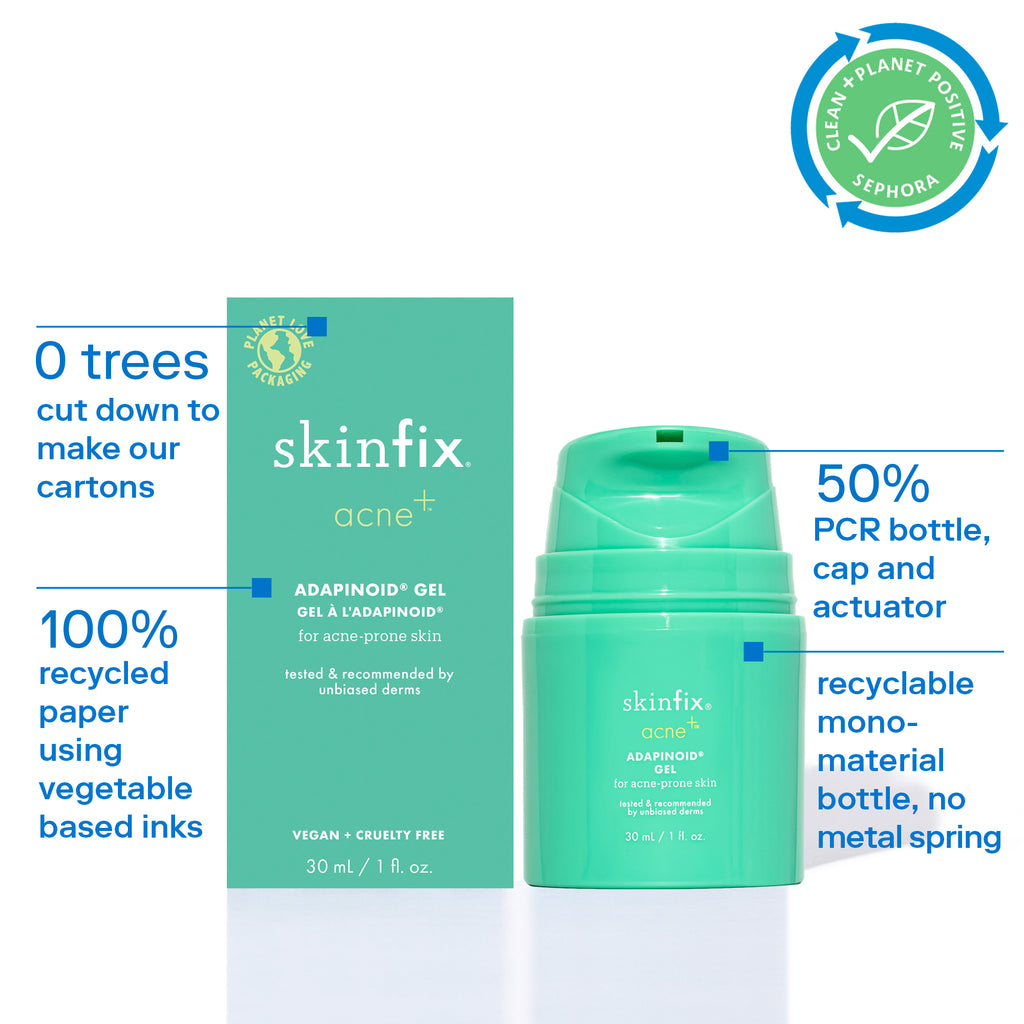 Skinfix acne+ Adapinoid Gel sustainability