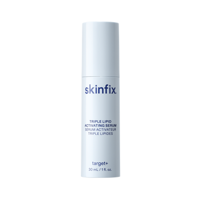 Skinfix Triple Lipid Activating Serum bottle on transparent background.