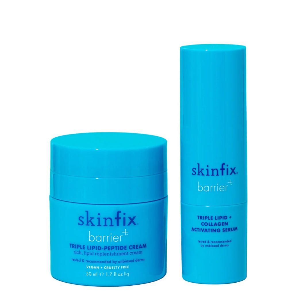 skinfix plumping perfectionist duo with triple lipid-peptide cream and triple lipid + collagen activating serum