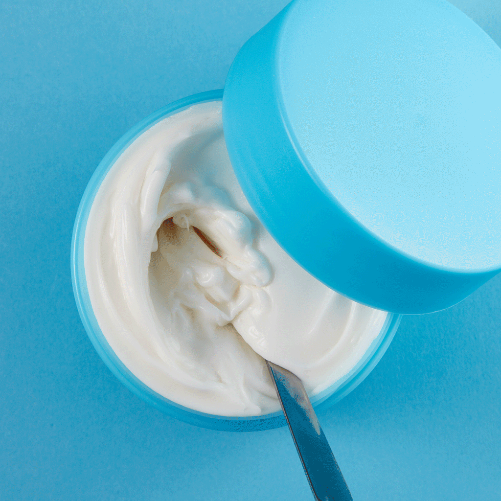 Barrier+ Lipid-Boost Body Cream spoon creamy texture animation 